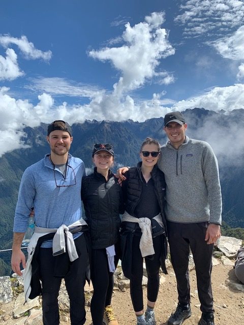 Travelers at Machu Picchu Mountain